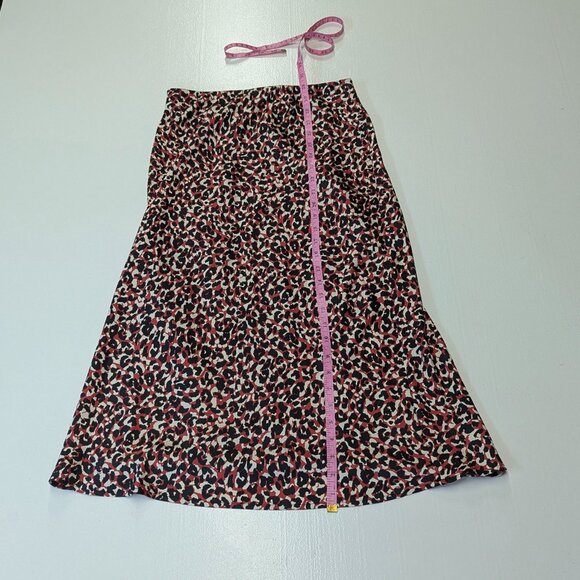 Sanctuary *Size Small Pull-On Leopard Print Midi Skirt Red/Black/Tan - Picture 7 of 9